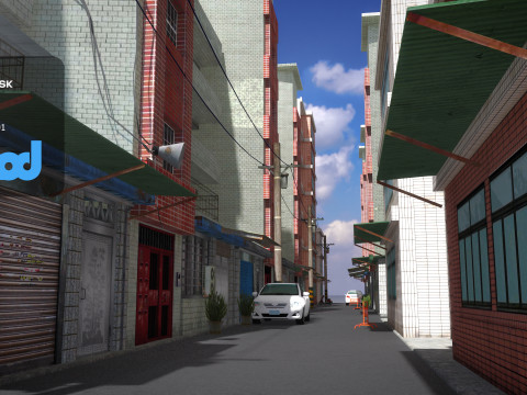 Tw Street Alley 3D 모델