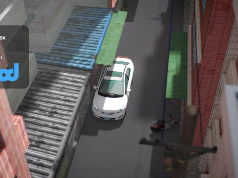 Tw Street Alley 3D Model