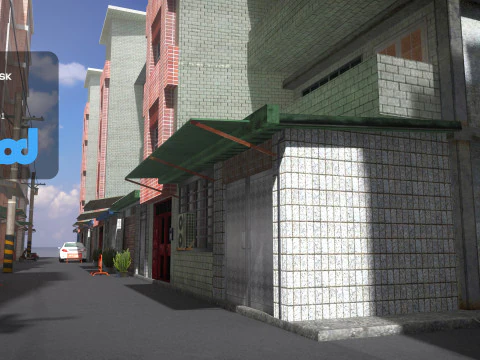Tw Street Alley 3D Model