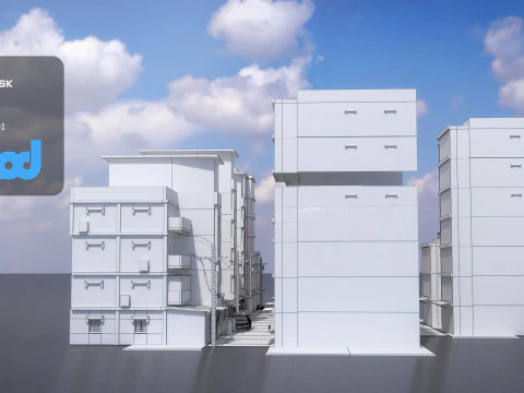 Tw Street Alley 3D Model
