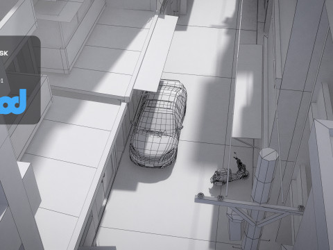 Tw Street Alley 3D 모델