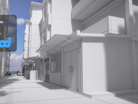 Tw Street Alley 3D Model