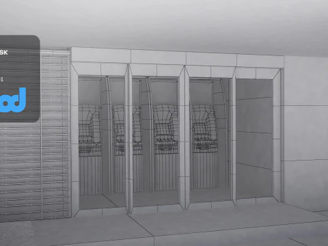 Tw Street ATM 3D Model
