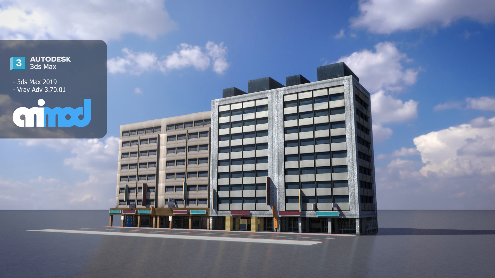 TW Street Pawnshop 3D Model .c4d .max .obj .3ds .fbx .stl .blend 