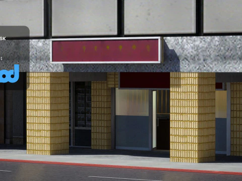 TW Street Pawnshop 3D Model