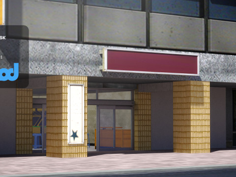 Tw Street Gamestore Modelo 3D