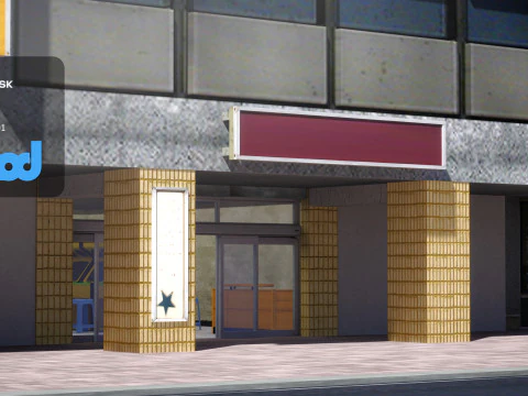 Tw Street Gamestore 3D Model