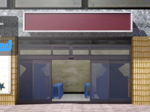 Tw Street Gamestore 3D Model