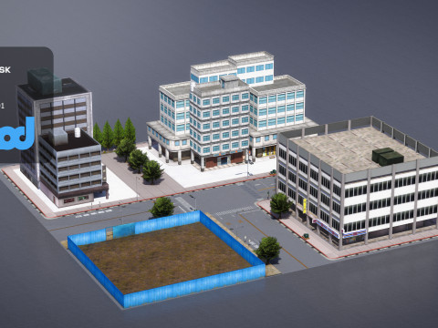 Tw Street Police Station 03 Modelo 3D
