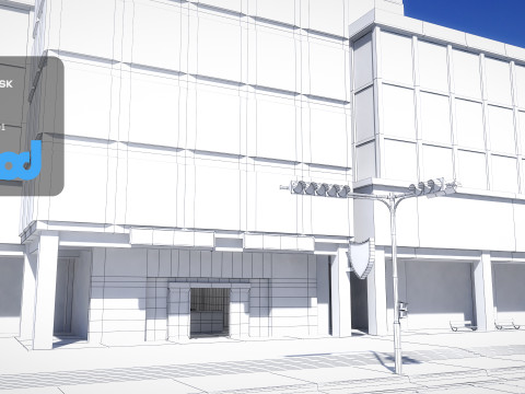 Tw Street Police Station 03 Modelo 3D