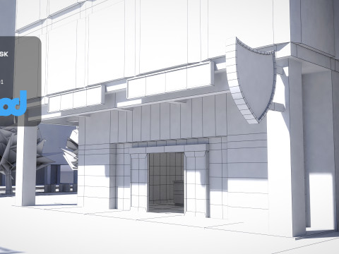 Tw Street Police Station 03 Modelo 3D