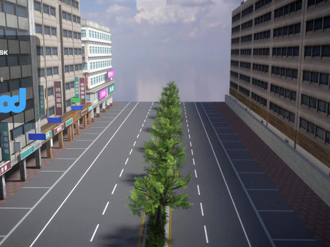 Parcheggio sulla seconda strada 02 Modello 3D