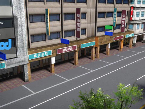 Tw Street Parking 02 3D Model