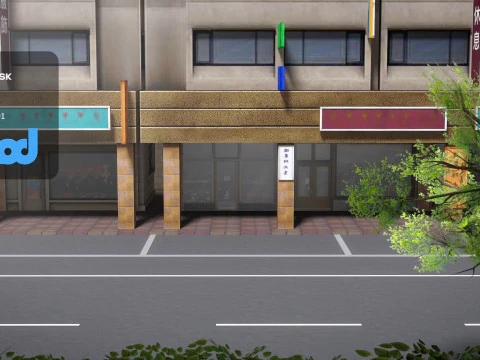 Tw Street Parking 02 3D Model