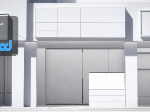 TW Street 4Lanes Betelnuts 3Dモデル