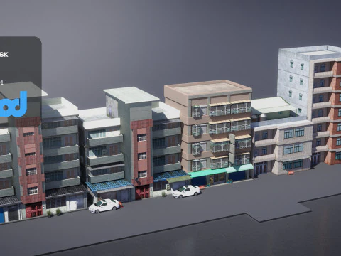 Appartement TW Street Alley Modèle 3D