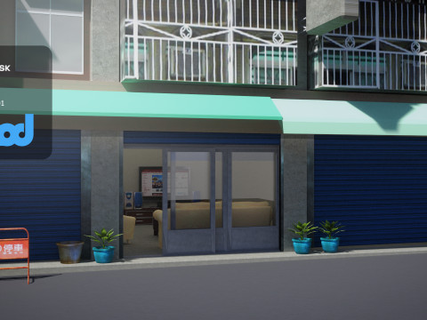 TW Street Alley Apartment 3D Модель