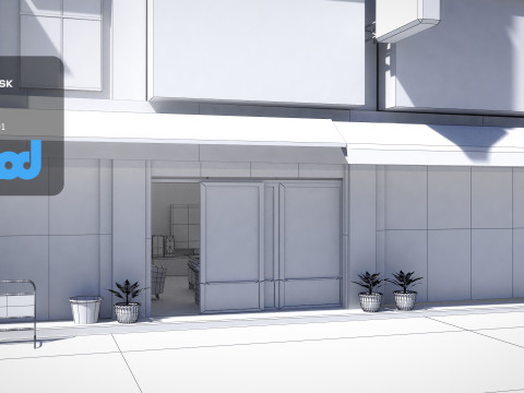 TW Street Alley Apartment 3D Модель