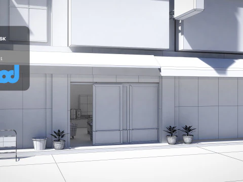 TW Street Alley Apartment 3D Model