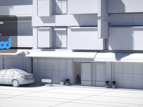 TW Street Alley Apartment 3D Модель