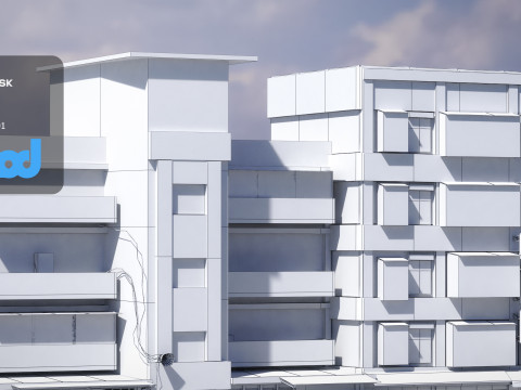 TW Street Alley Apartment 3D Модель