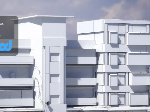 TW Street Alley Apartment 3D Model