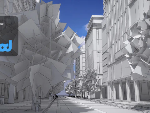 Tw Street Dual Lanes 01 3D Model