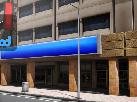 TW Street Dual Lanes 02 3D Model