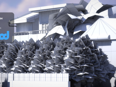 Countryside Brickwall House 3D 모델
