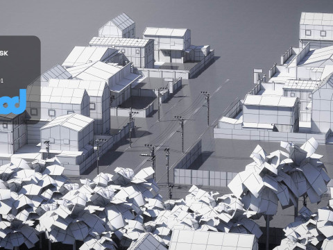 TW Street T Intersection 04 Modèle 3D