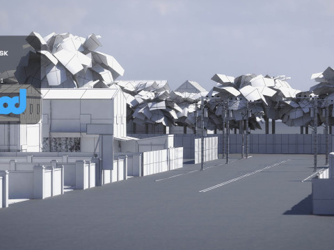 TW Street T Intersection 04 Modèle 3D