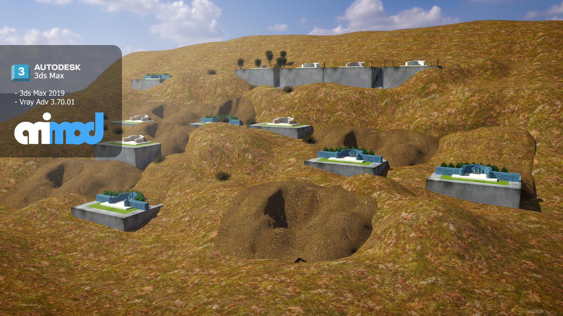 TW Grave 02 3D Model .c4d .max .obj .3ds .fbx .stl .blend 