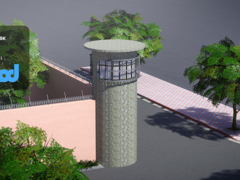 Tw Jail Wall 3D Model