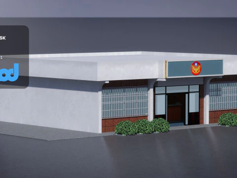 Police Station 01 3D Model