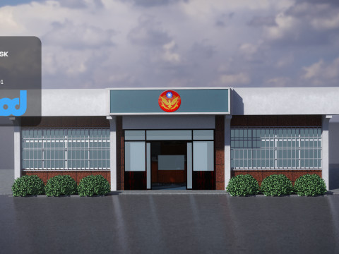 Police Station 01 Modelo 3D