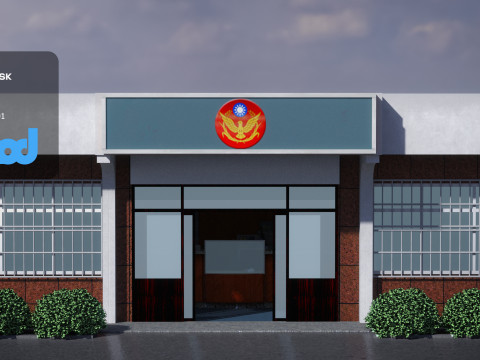 Police Station 01 Modelo 3D
