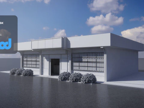 Police Station 01 3D Model