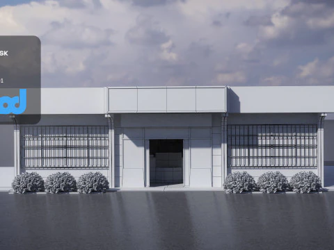 Police Station 01 3D Model
