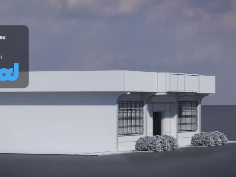 Police Station 01 3D Model