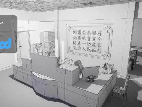 Tw Police Station 03 Model 3D