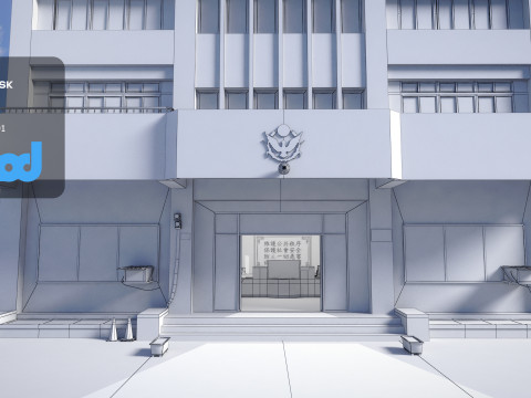 Tw Police Station 03 Model 3D