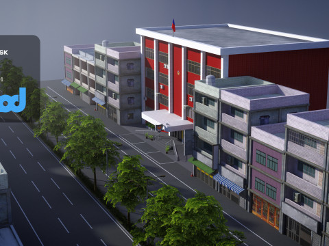 Tw Police Station 02 3D 모델