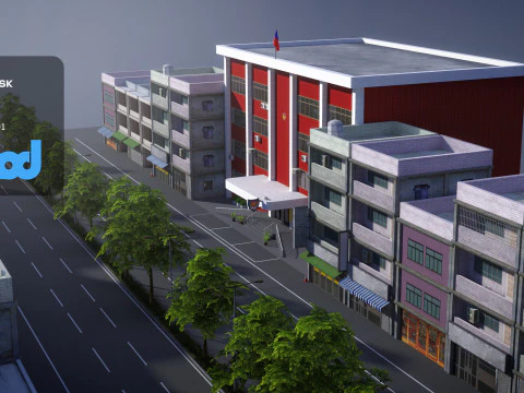 Tw Police Station 02 3D Model