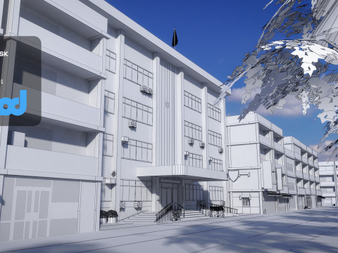 Tw Police Station 02 3D 모델