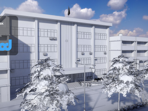 Tw Police Station 02 3D 모델