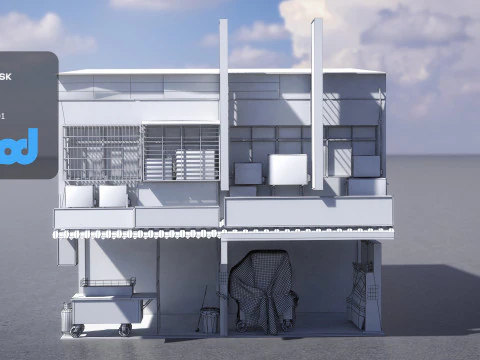 RaoheBuilding 01 3D Model