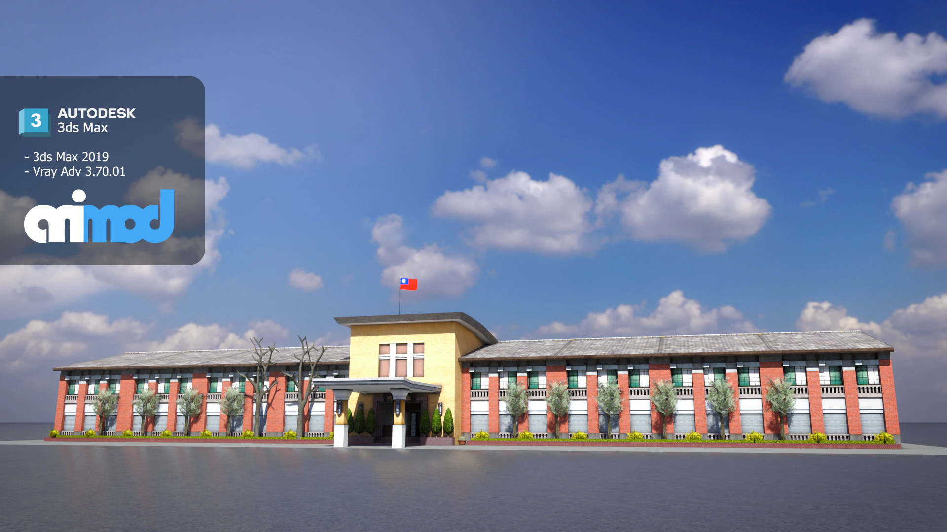 TW LegislativeYuan 3D Model .c4d .max .obj .3ds .fbx .stl .blend 
