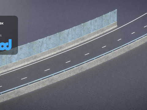 TW Street Dual Lanes 03 3D मॉडल