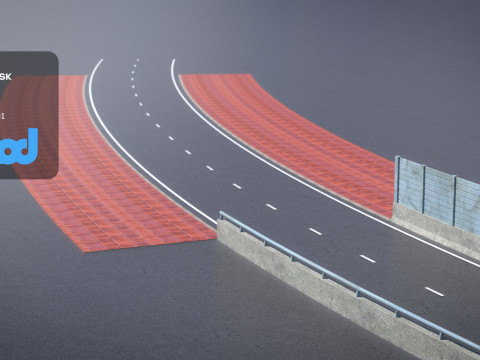 TW Street Dual Lanes 03 3D मॉडल