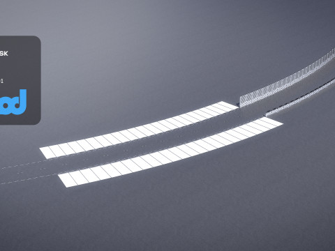TW Street Dual Lanes 03 3D मॉडल